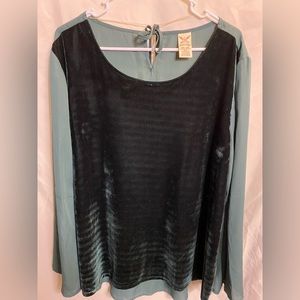 Faded Glory Green Blouse